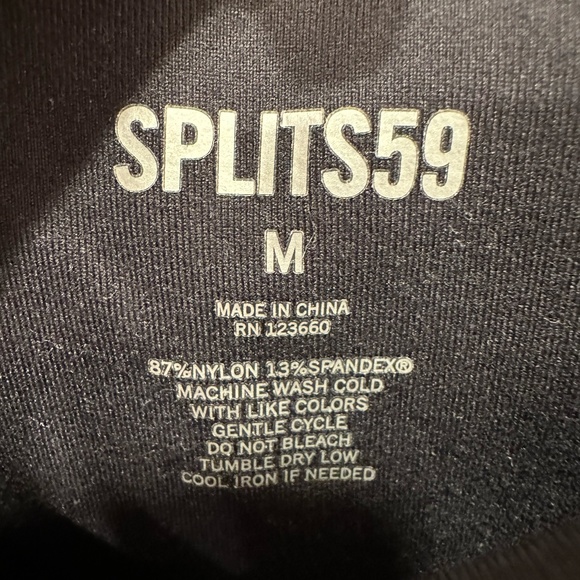 Split59 Raquel Flared Legging Black with White Stripes - Picture 4 of 4